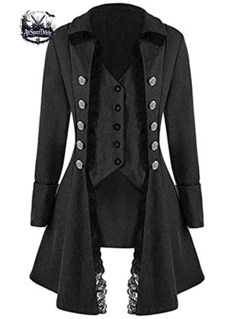 Steampunk Victorian Tailcoat Jacket Gothic Halloween Costume